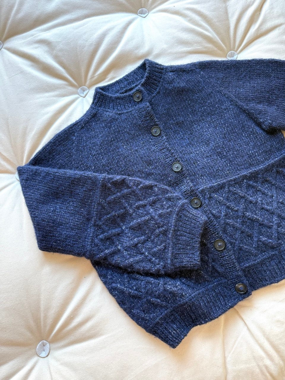 Woven Cable Cardigan