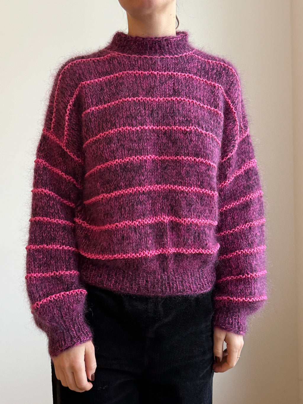 Plum Line Sweater