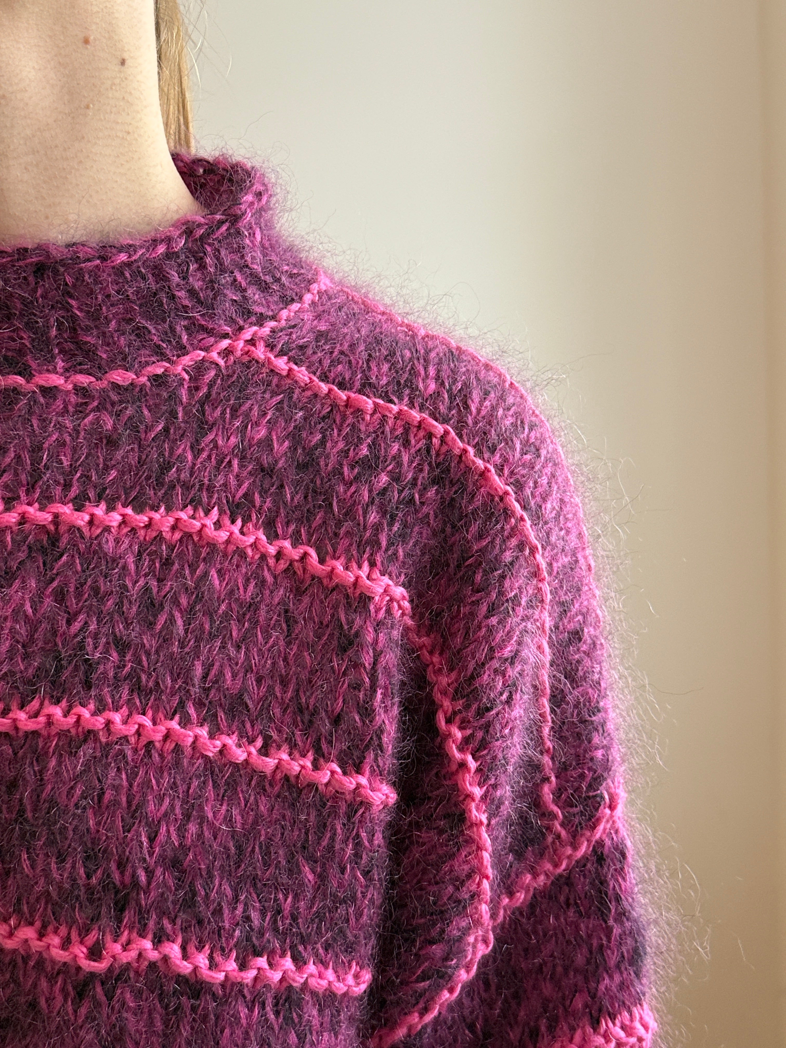 Plum Line Sweater