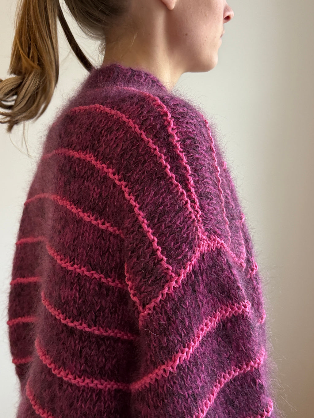 Plum Line Sweater