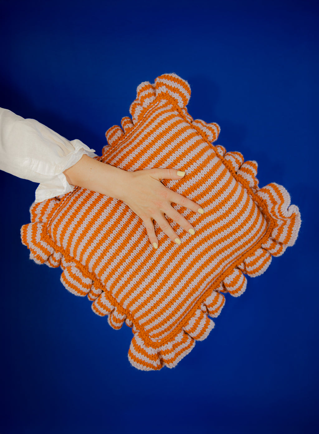 Cozy in Ruffles Pillow