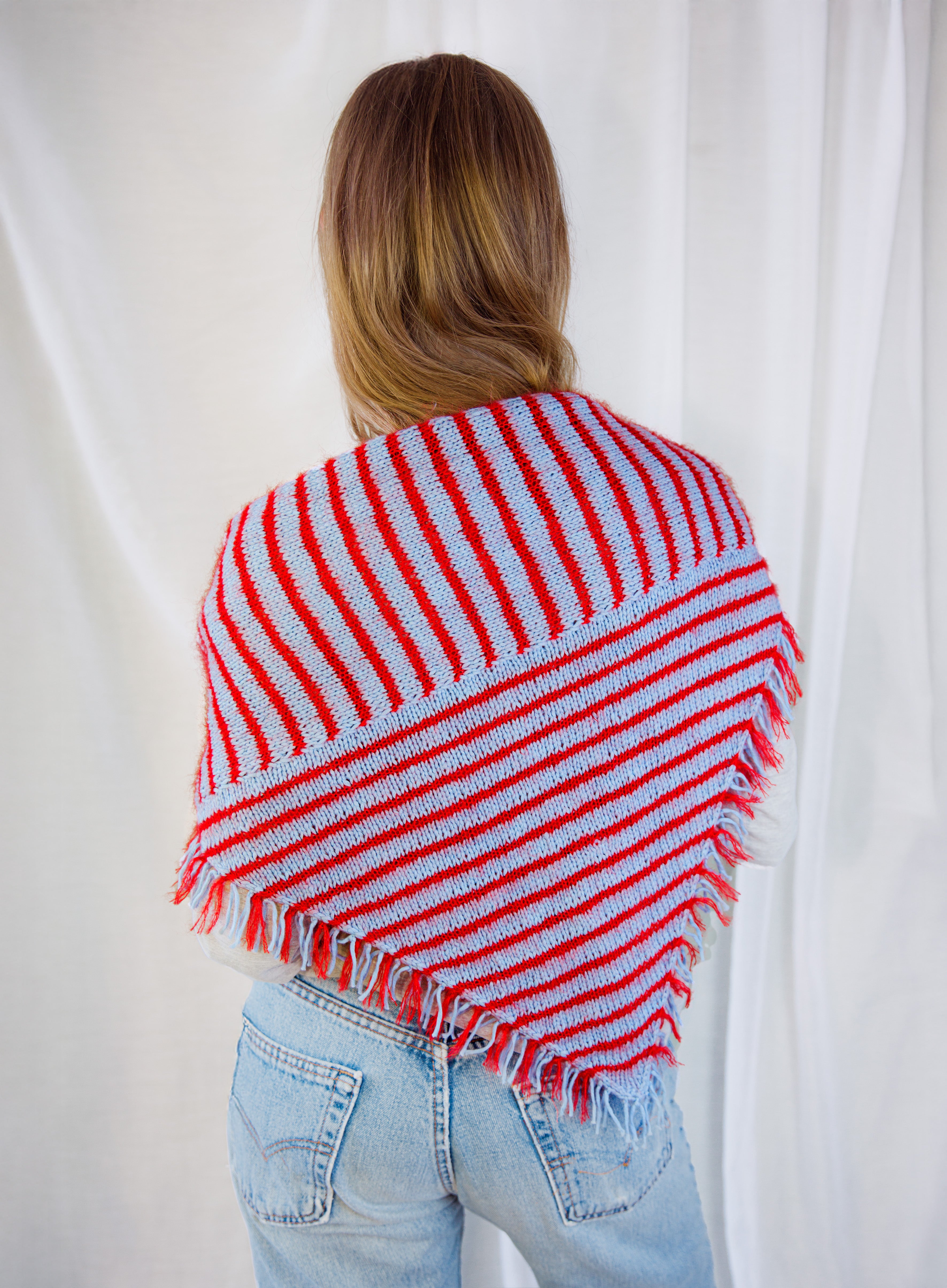 Stripey Triangle Shawl