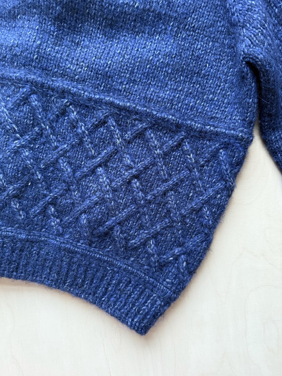 Woven Cable Cardigan